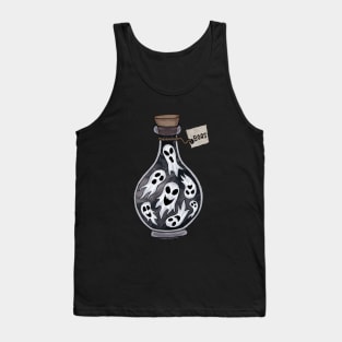 halloween bottle of boos cute ghost art Tank Top